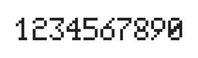 5×8数字点阵字体 ddN58AB1011