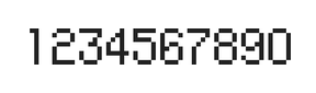 5×8数字点阵字体 ddN58AB1026