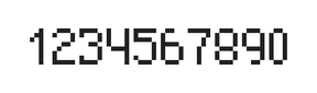 5×8数字点阵字体 ddN58AB1027