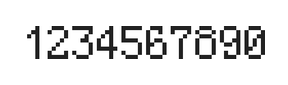 5×8数字点阵字体 ddN58AB1034