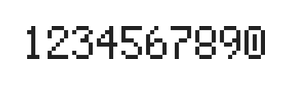 5×8数字点阵字体 ddN58AB1035
