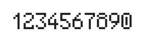 5×8数字点阵字体 ddN58AB1058