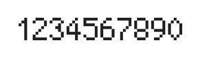 5×8数字点阵字体 ddN58AB1067