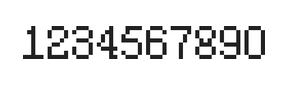 5×8数字点阵字体 ddN58AB1086