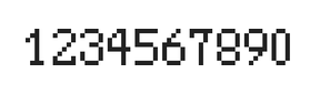 5×8数字点阵字体 ddN58AB1097