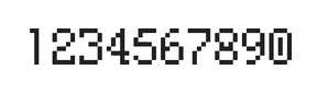 5×8数字点阵字体 ddN58AB1112
