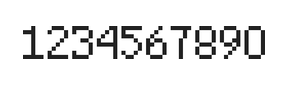5×8数字点阵字体 ddN58AB1113