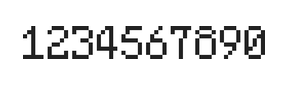 5×8数字点阵字体 ddN58AB1116