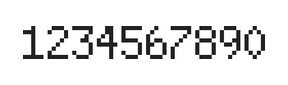 5×8数字点阵字体 ddN58AB1119