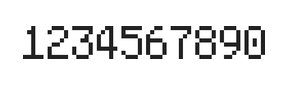 5×8数字点阵字体 ddN58AB1128