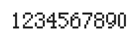 5×8数字点阵字体 ddN58AB1131