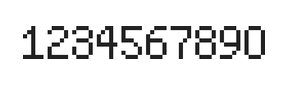 5×8数字点阵字体 ddN58AB1132