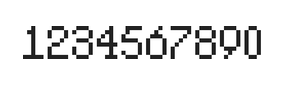 5×8数字点阵字体 ddN58AB1136