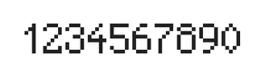 5×8数字点阵字体 ddN58AB1141