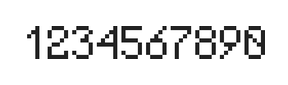 5×8数字点阵字体 ddN58AB1153