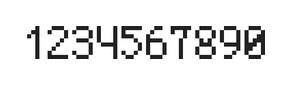 5×8数字点阵字体 ddN58AB1161
