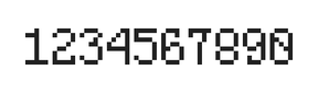 5×8数字点阵字体 ddN58AB1163