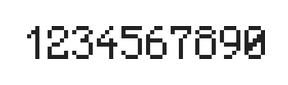5×8数字点阵字体 ddN58AB1173
