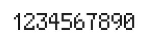 5×8数字点阵字体 ddN58AB1182
