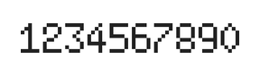5×8数字点阵字体 ddN58AB1183