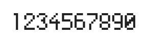 5×8数字点阵字体 ddN58AB1202
