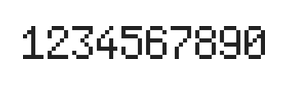 5×8数字点阵字体 ddN58AB1210