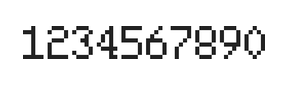 5×8数字点阵字体 ddN58AB1214