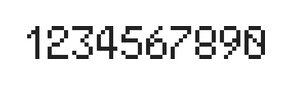 5×8数字点阵字体 ddN58AB1216