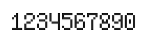 5×8数字点阵字体 ddN58AB1221