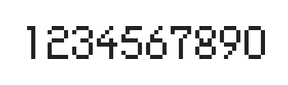 5×8数字点阵字体 ddN58AB1222
