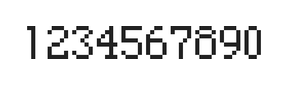 5×8数字点阵字体 ddN58AB1228