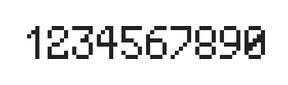 5×8数字点阵字体 ddN58AB1246