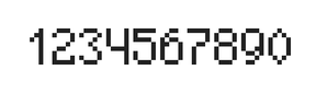 5×8数字点阵字体 ddN58AB1270