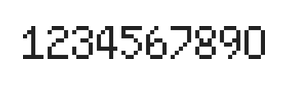 5×8数字点阵字体 ddN58AB1282