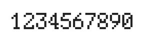 5×8数字点阵字体 ddN58AB1292