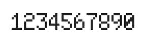 5×8数字点阵字体 ddN58AB1312