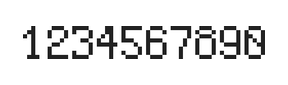 5×8数字点阵字体 ddN58AB1313