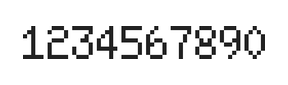 5×8数字点阵字体 ddN58AB1317