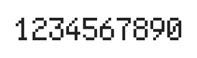 5×8数字点阵字体 ddN58AB1319
