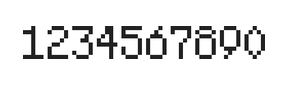 5×8数字点阵字体 ddN58AB1327