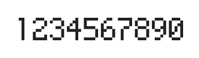5×8数字点阵字体 ddN58AB1328