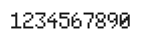 5×8数字点阵字体 ddN58AB1336