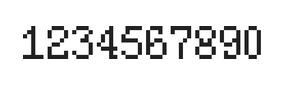5×8数字点阵字体 ddN58AB1338