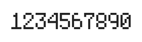 5×8数字点阵字体 ddN58AB1346