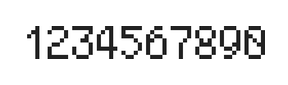 5×8数字点阵字体 ddN58AB1348