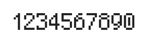 5×8数字点阵字体 ddN58AB1356