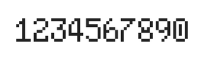 5×8数字点阵字体 ddN58AB1358