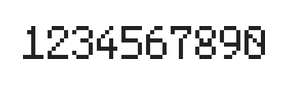 5×8数字点阵字体 ddN58AB1361