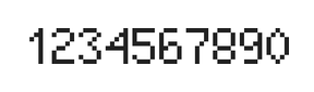 5×8数字点阵字体 ddN58AB1363
