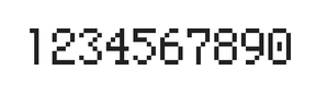 5×8数字点阵字体 ddN58AB1366